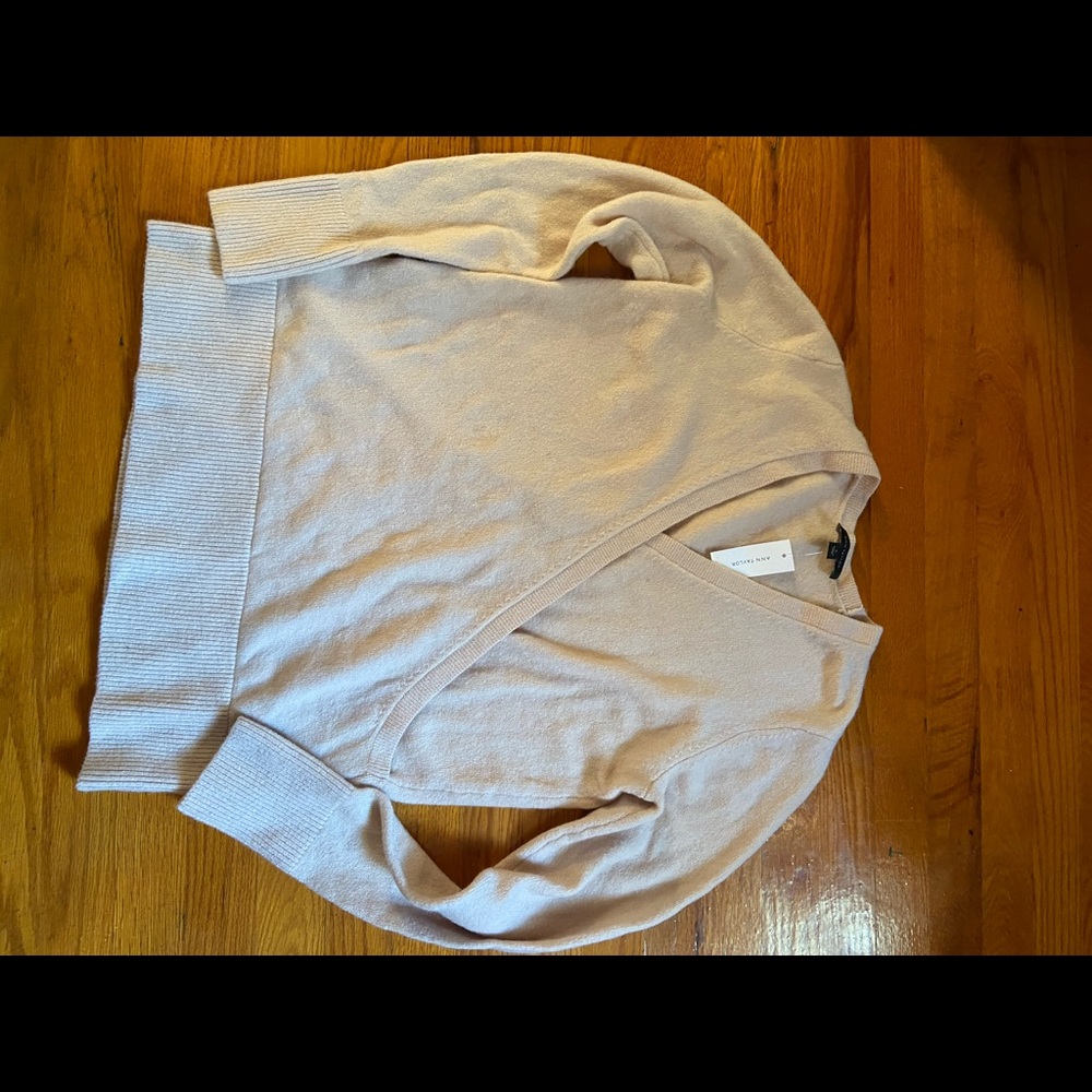 Loft wrap sweater size L